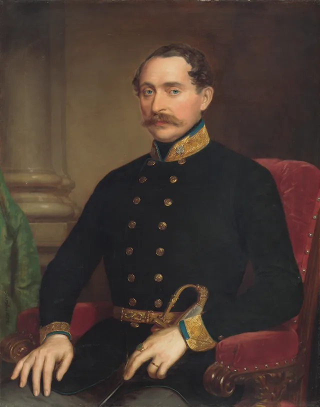 Portrait d'un officier, Miklós Barabás