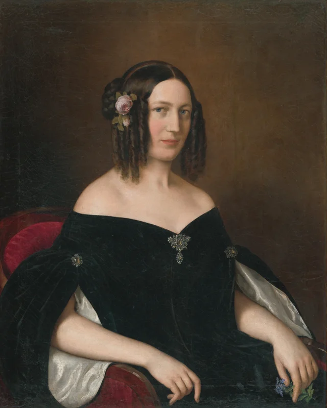 Portrait of a Young Widow, Miklós Barabás