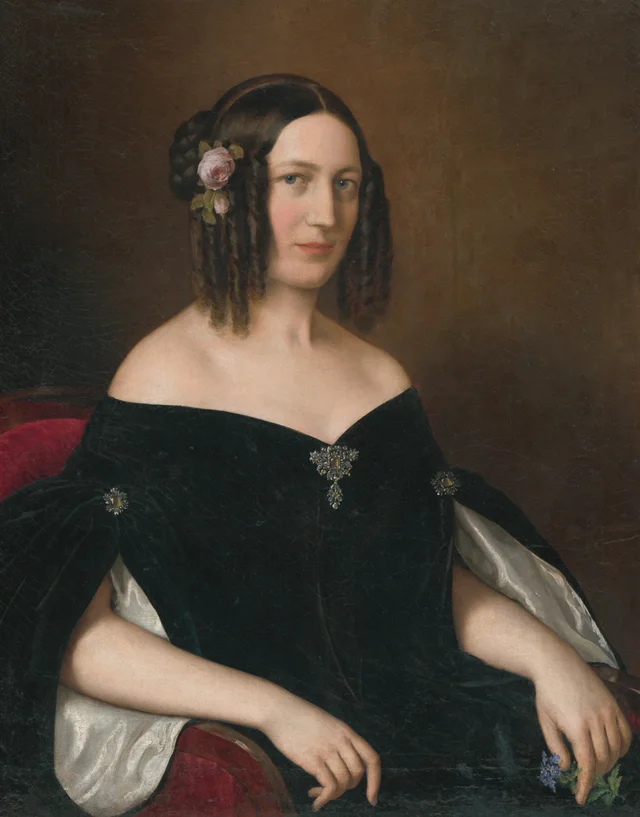 Retrato de una joven viuda, Miklós Barabás