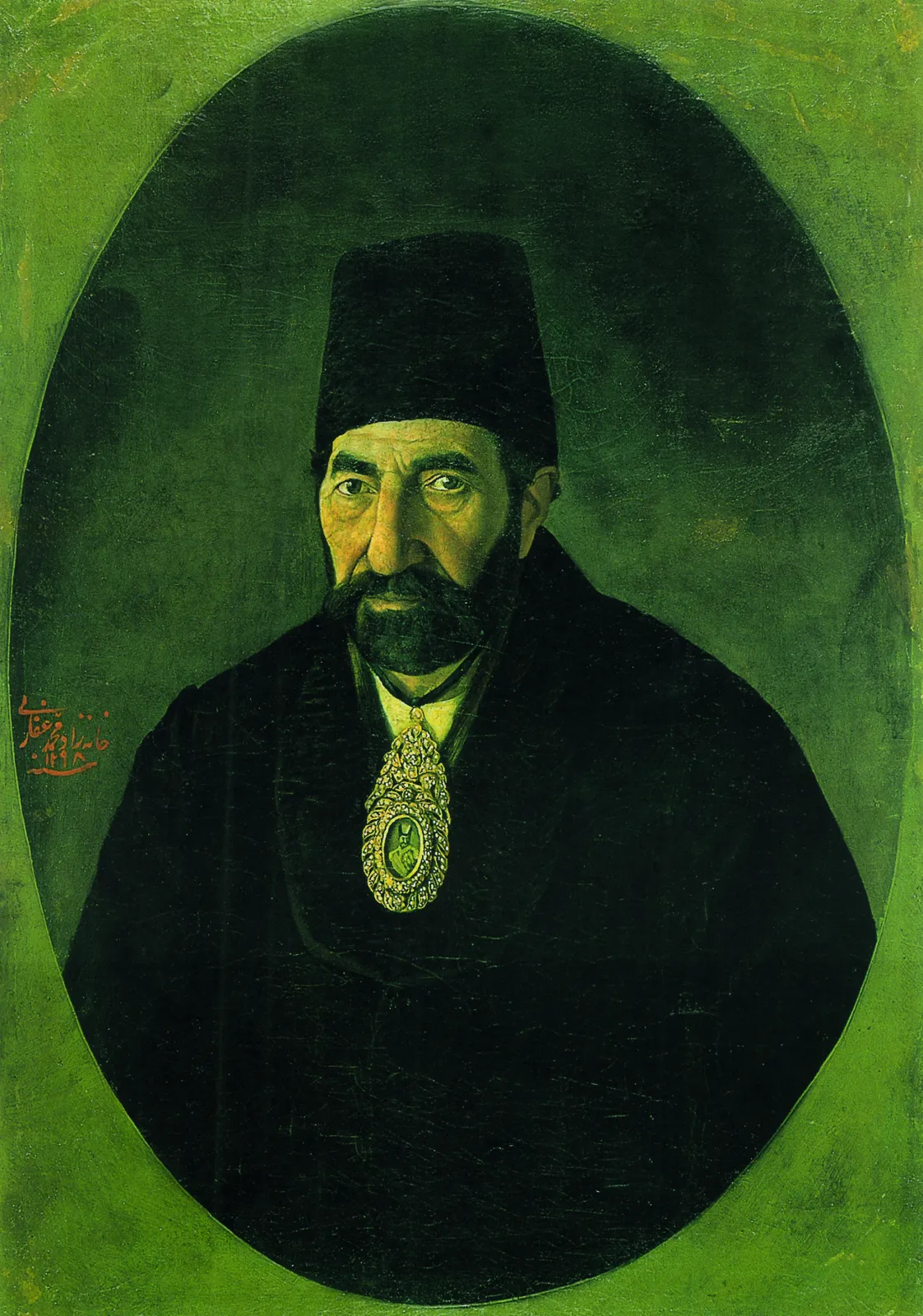 Portrait of Gholam Hossein Khazen al-Mamalek, Kamal-ol-Molk