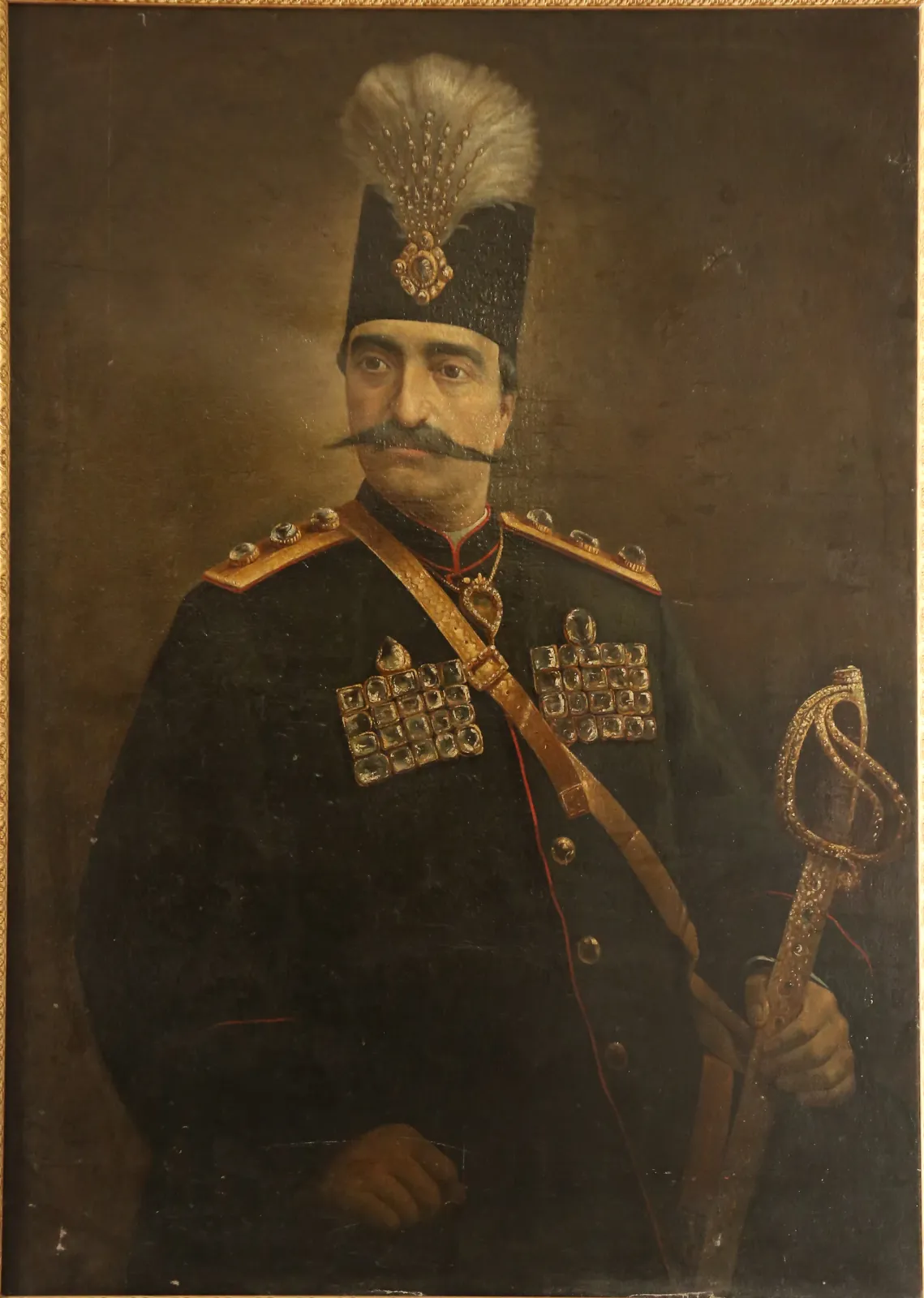 Portrait of Naser al-Din Shah Qajar, Kamal-ol-Molk