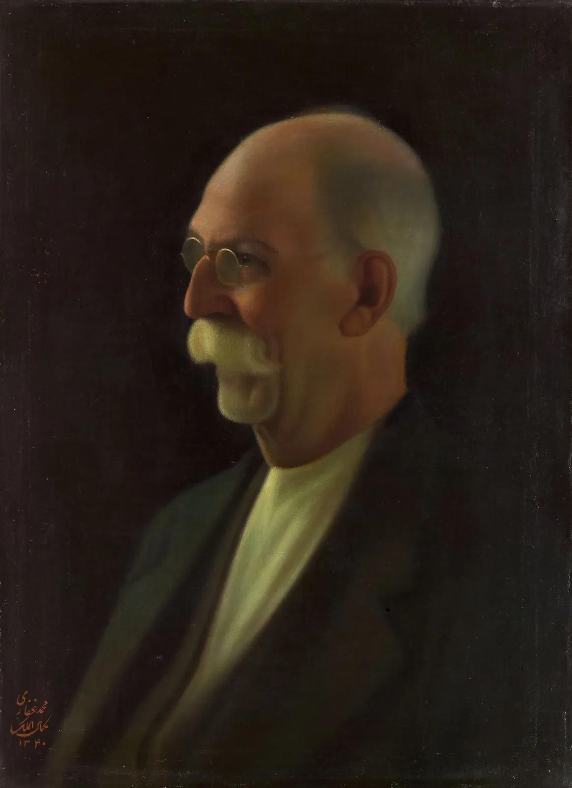 Portrait of the painter in his old age, Kamal-ol-Molk