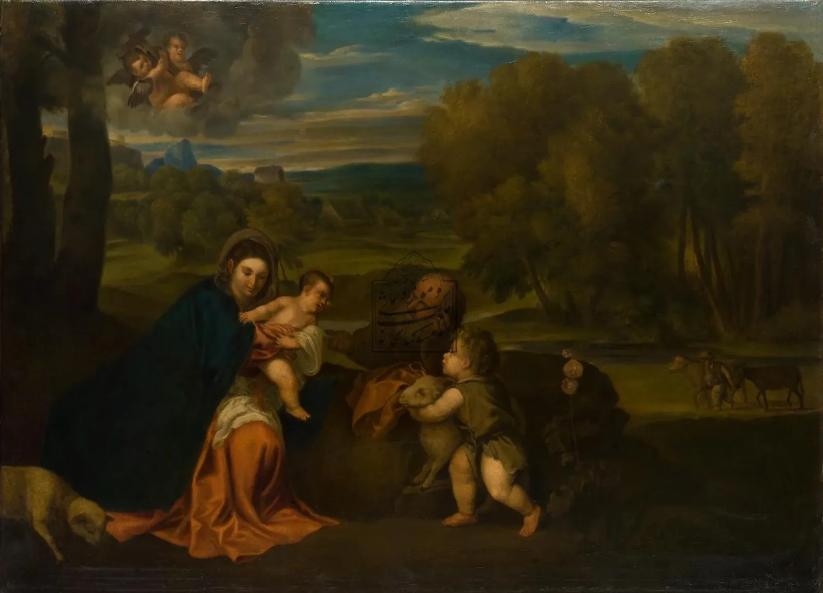 The Holy Family with the Infant St. John, Kamal-ol-Molk
