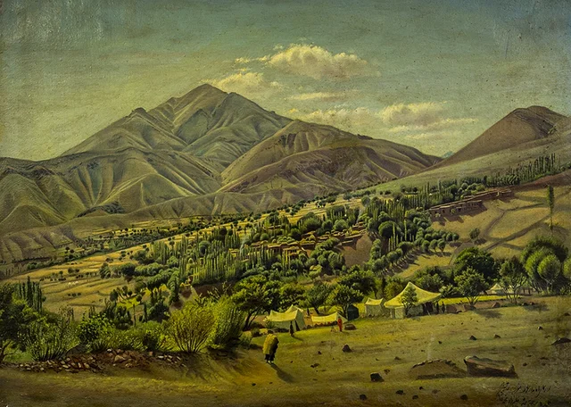 Vista del pueblo de Amameh