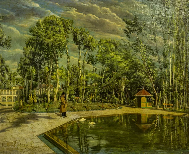 Un rincón del palacio del Golestán