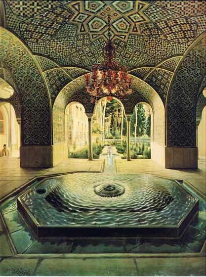 Le Bassin du palais du Golestan — Kamal-ol-Molk