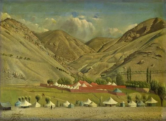 Le Camp royal à Baladeh de Nour — Kamal-ol-Molk