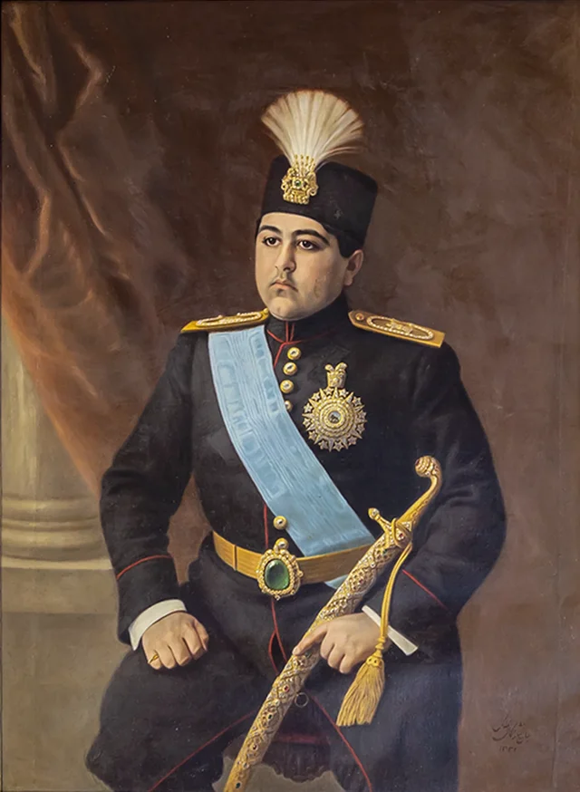 Portrait of Ahmad Shah Qajar, Kamal-ol-Molk