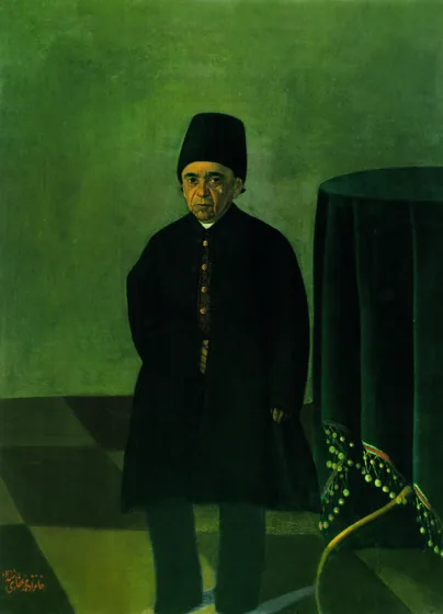 Portrait de Khajeh Mohammad Khan — Kamal-ol-Molk