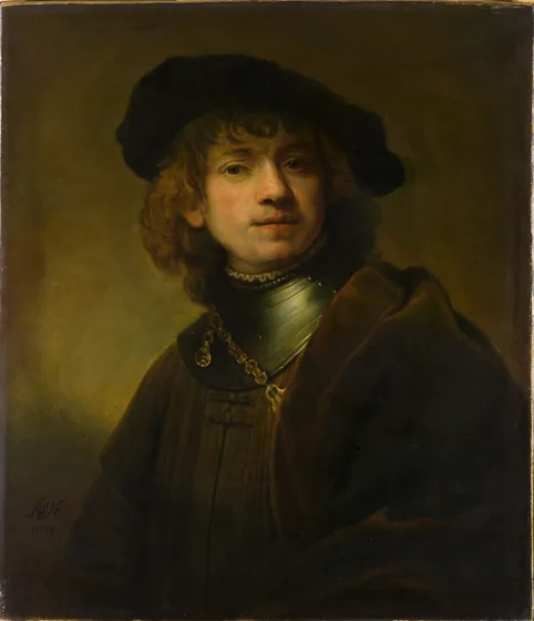 Portrait de Rembrandt, d'après Rembrandt — Kamal-ol-Molk