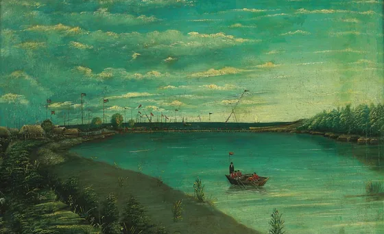 La Rivière Shilat à Farahabad — Kamal-ol-Molk
