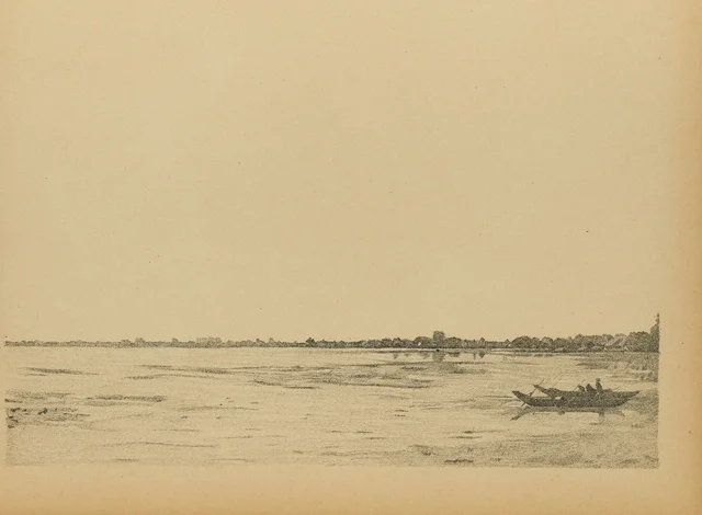 大湖（Hồ-Tây）のほとり