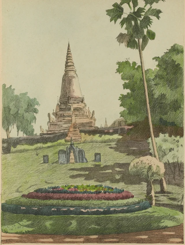 Autre aspect du Phnom de Phnom-Penh, Monographie dessinée de l'Indochine