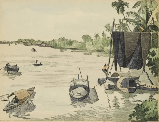 Orilla del río de Saigón