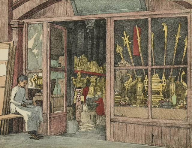 Tienda de objetos de arte en Saigón