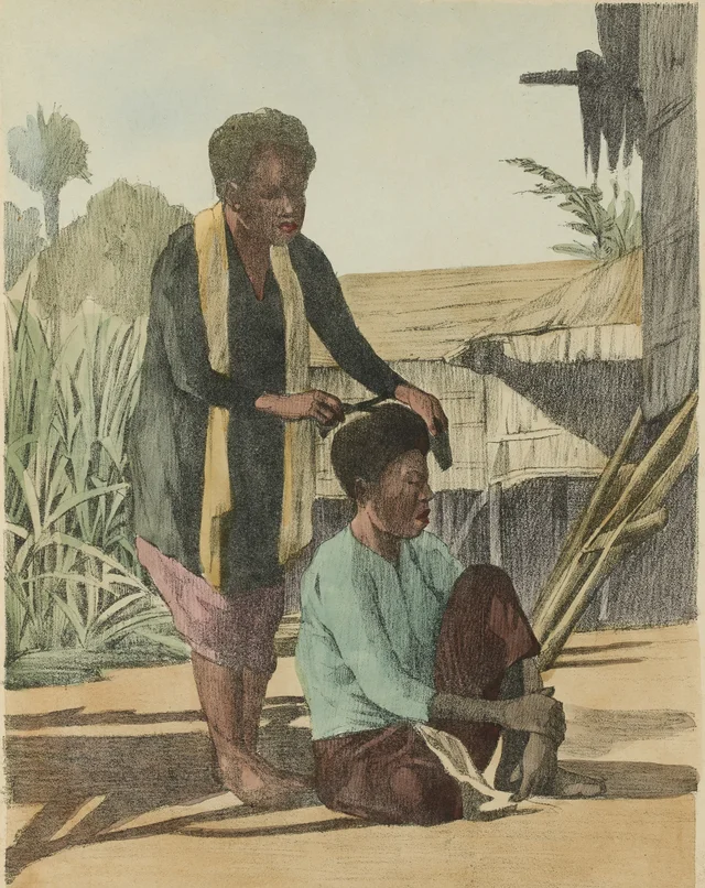 Coiffeur, Monographie dessinée de l'Indochine