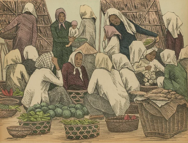 Corner of a market at Govap
