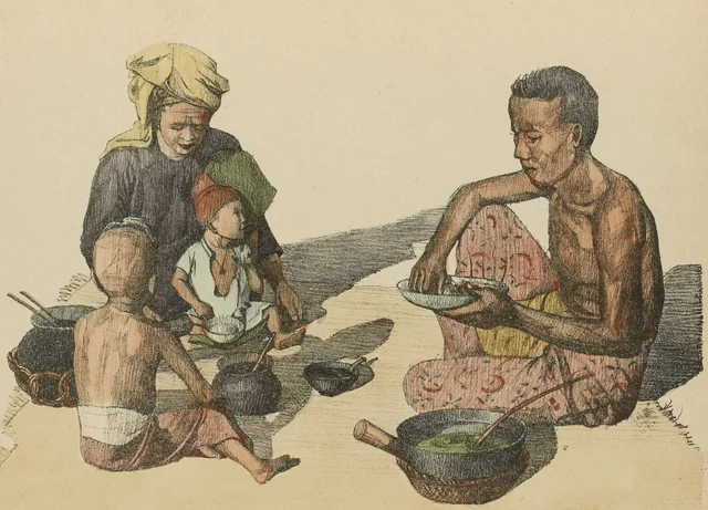 Cuisine ambulante, Monographie dessinée de l'Indochine
