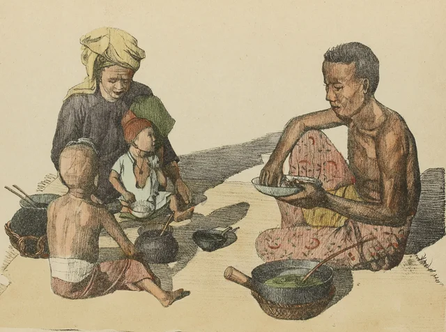 Cocina ambulante, Monografía dibujada de Indochina