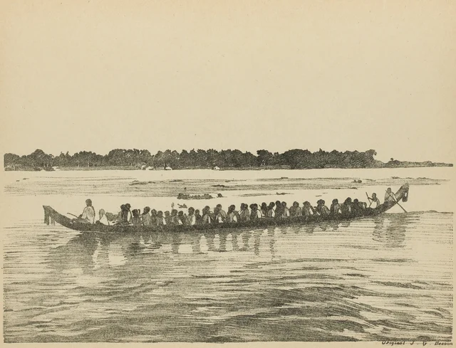 Fête des Eaux, pirogues