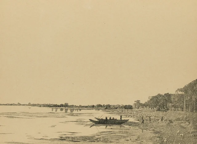 Gran Lago, Hồ-Tây, el hidroavión se ve a la izquierda