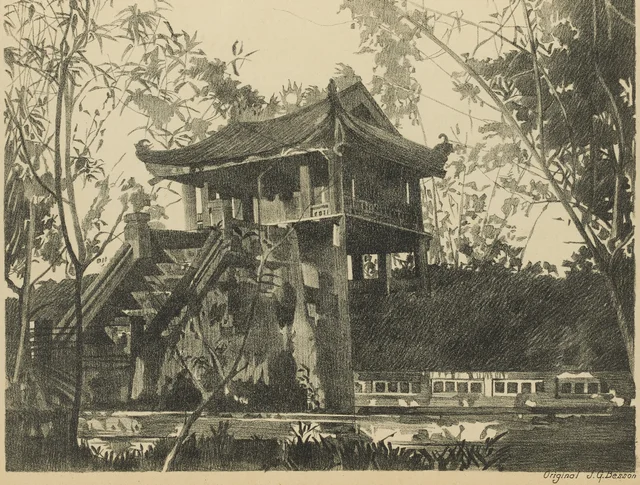 Hanoi, pagode de « Một-Cột » Nhứt-chu-tự (planche 2)
