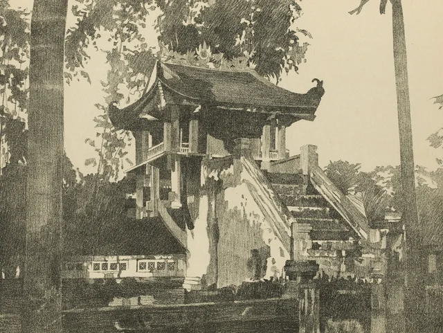 Hanói, pagoda de «Một-Cột» Nhứt-chu-tự (lámina 1)