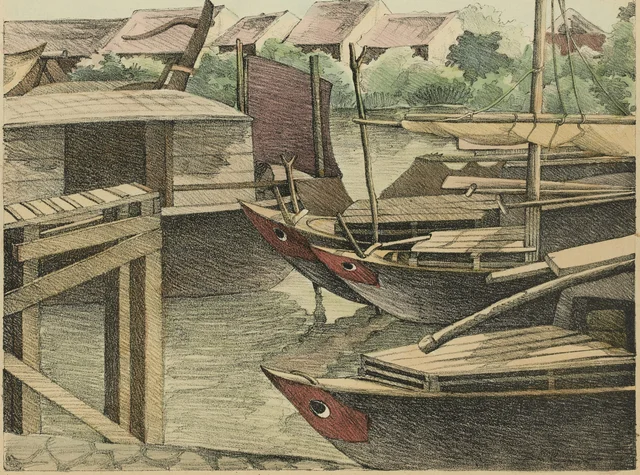 Junks for loading the jars of nước mắm