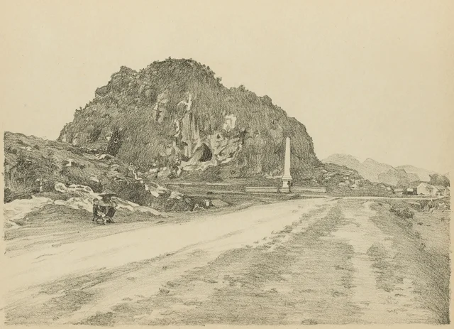 Kỳ-Lừa、1885年の戦闘で戦死したフランス兵を悼む記念碑。ここでド・ネグリエ将軍が負傷した