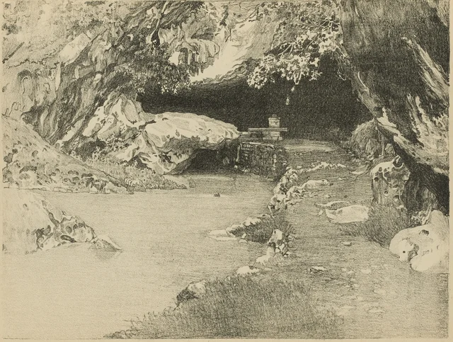 Kỳ-Lừa, an entrance to the Nhị-Thanh cave, which served as a Chinese hideout in 1885