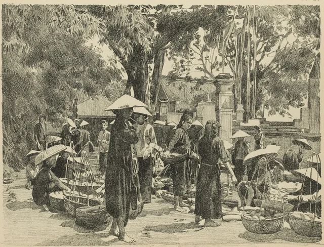 Đình-Cảの市場
