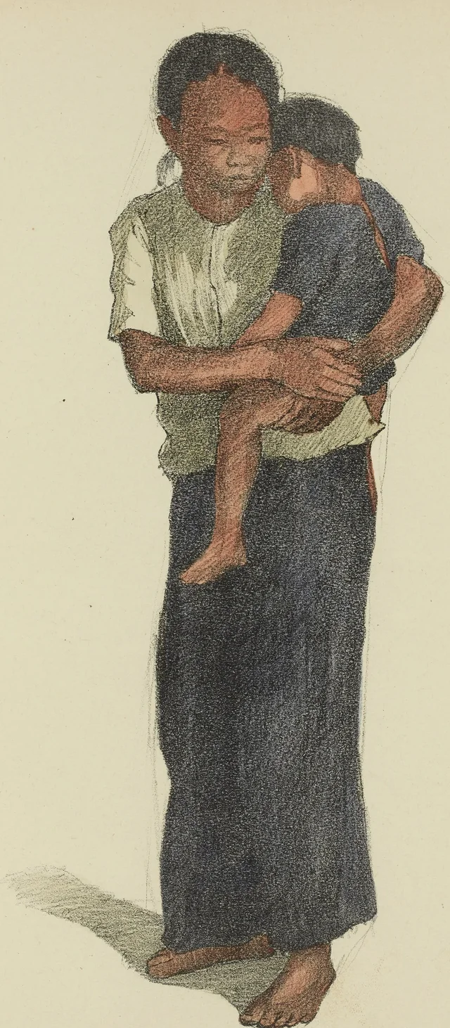 Madre y su pequeño nho (niño)