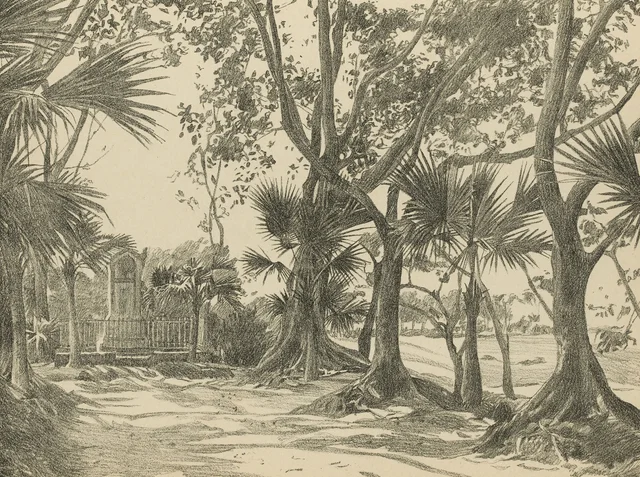 Monumento a la memoria de Francis Garnier, pueblo de Giang-Vủ