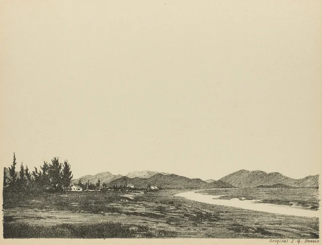 Nha-Trang, dwellings by the beach, Monographie dessinée de l'Indochine