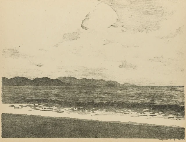 Nha-Trang, plage (planche 29), Monographie dessinée de l'Indochine