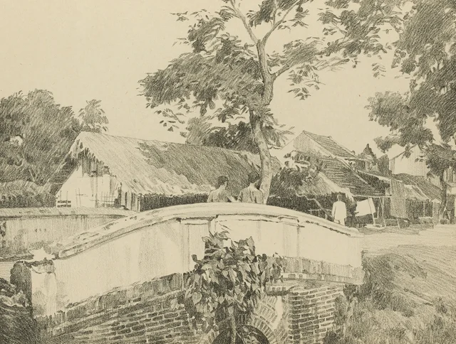 Puente del pueblo del papel, «Làng-giấy»