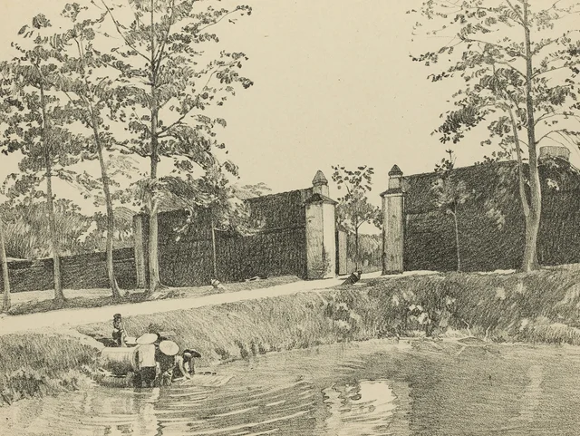 Sơn-Tây, puerta de la ciudadela, Monografía dibujada de Indochina