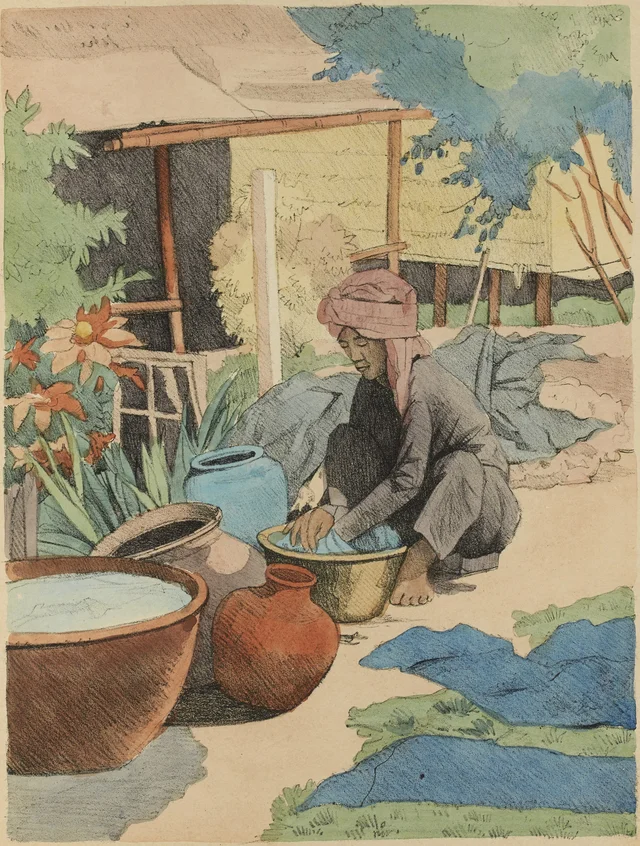 Teinturerie, Monographie dessinée de l'Indochine