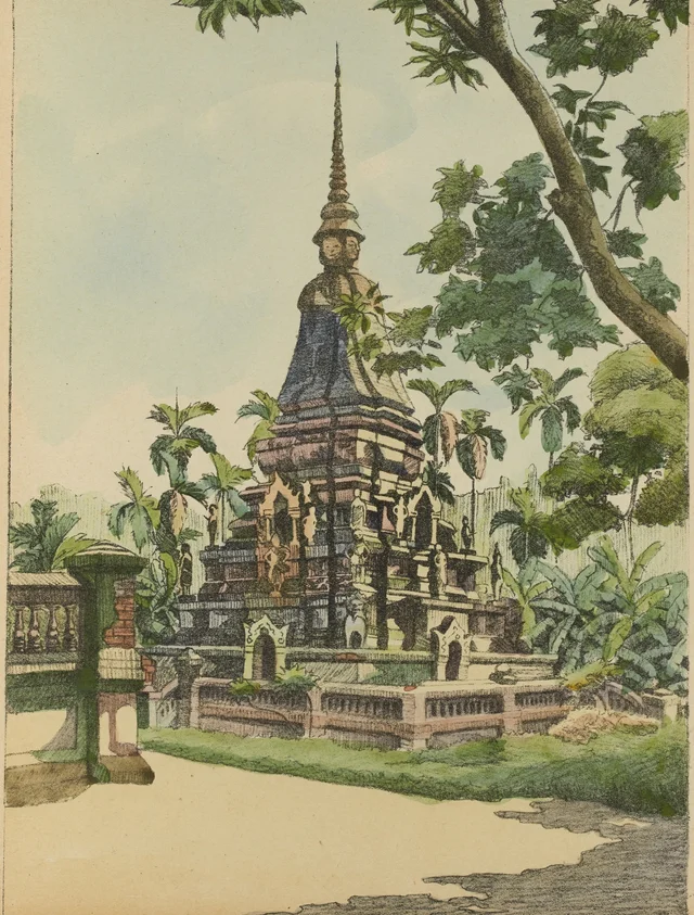 Tombeau de bonze à Bàn-Đa (Travinh), Monographie dessinée de l'Indochine