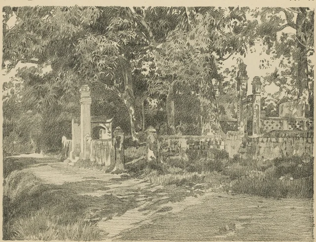 Đền Ông-Cửの墓、Trung-Nha村