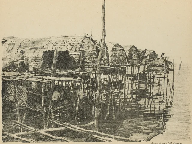 Un coin de village lacustre sur le Tonlé-sap