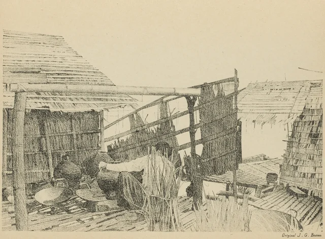 Village lacustre, cuisine