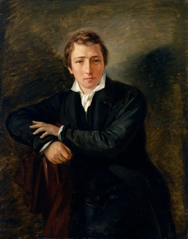 The Poet Heinrich Heine, Moritz Daniel Oppenheim