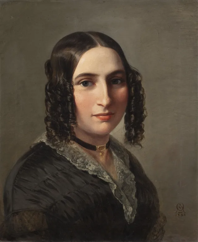 Portrait of Fanny Mendelssohn Hensel, Moritz Daniel Oppenheim
