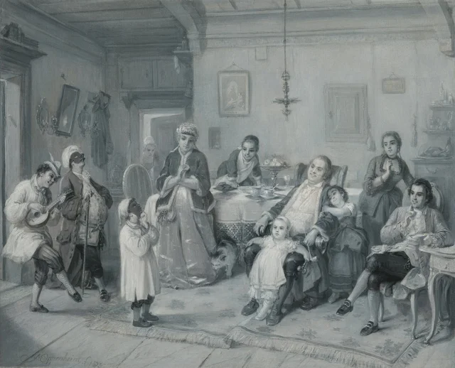 Purim (Feast of Esther), Moritz Daniel Oppenheim