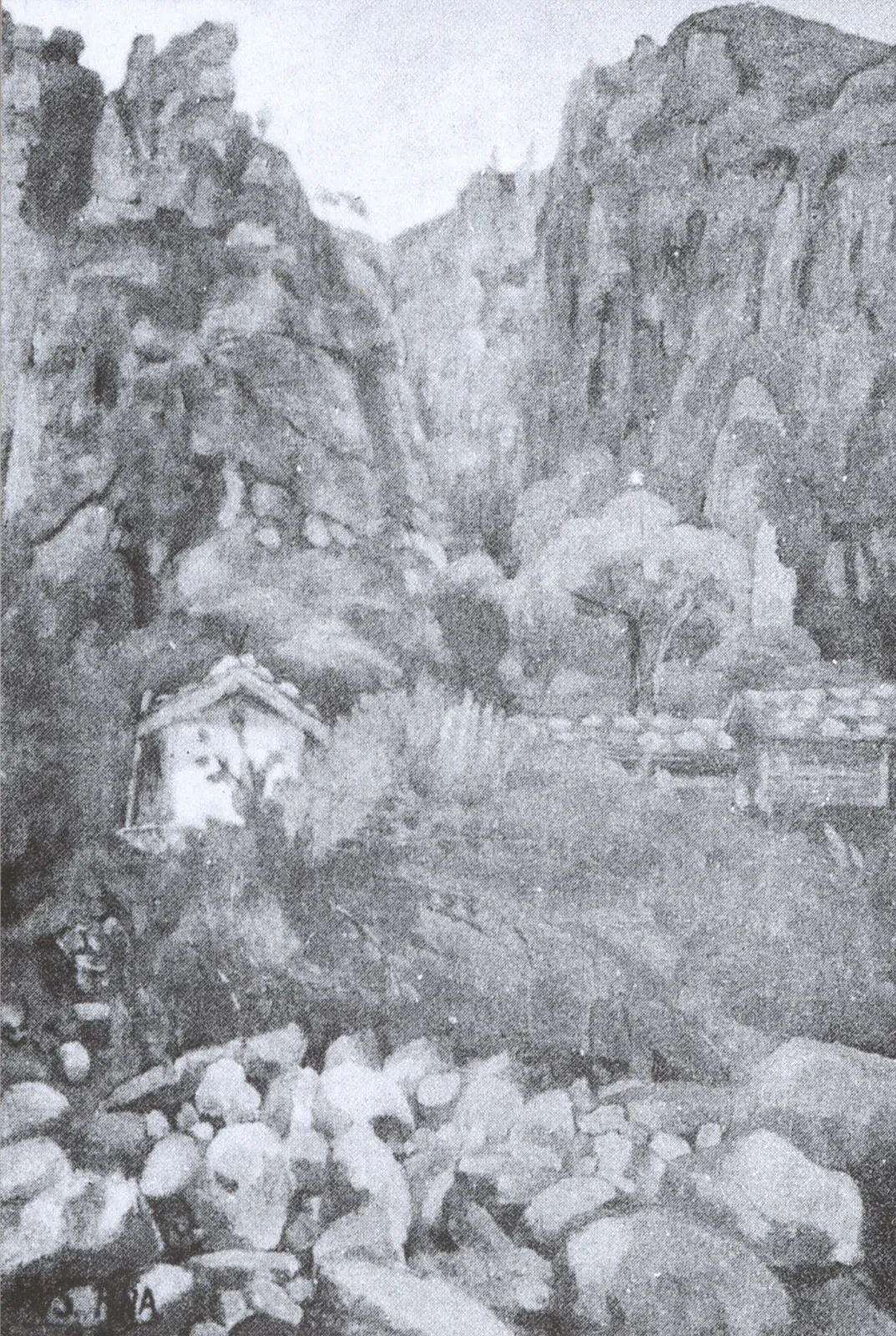Le Pavillon Mansangjeong au mont Geumgang, Na Hye-sok
