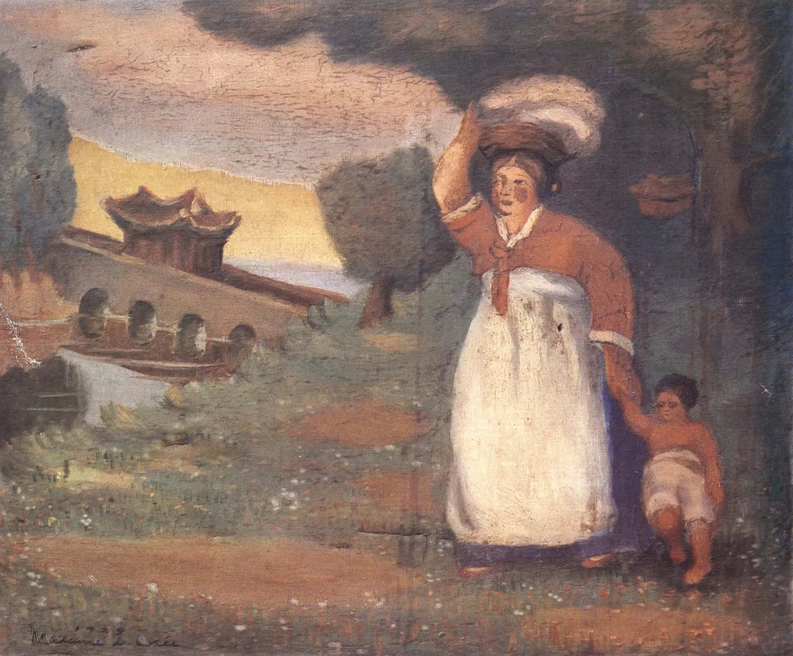 La Porte de la forteresse de Hwaseong, à Suwon, Na Hye-sok