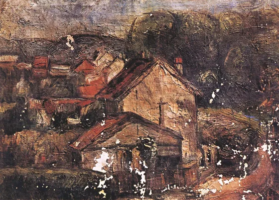 Paysage d'un village français — Na Hye-sok