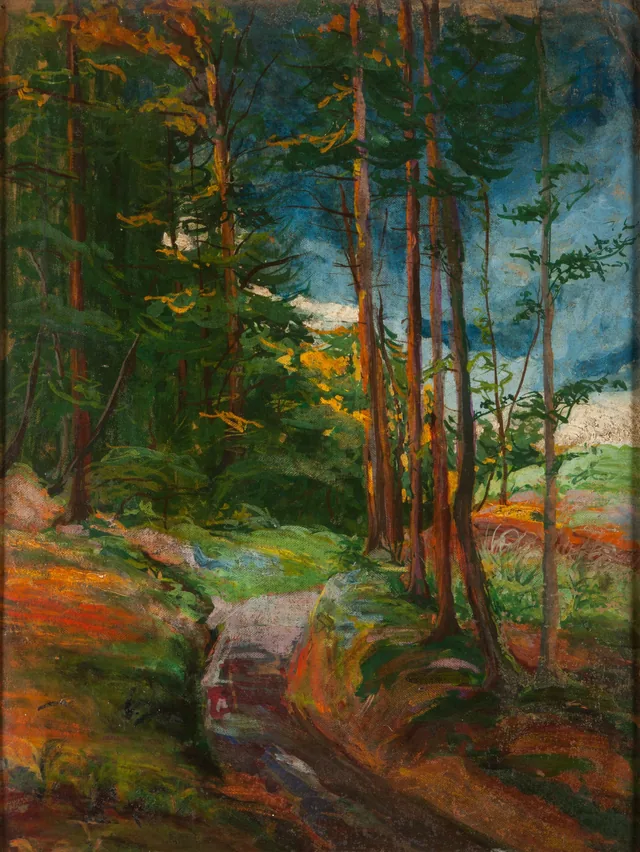 Path through a Fir Forest, Nadežda Petrović