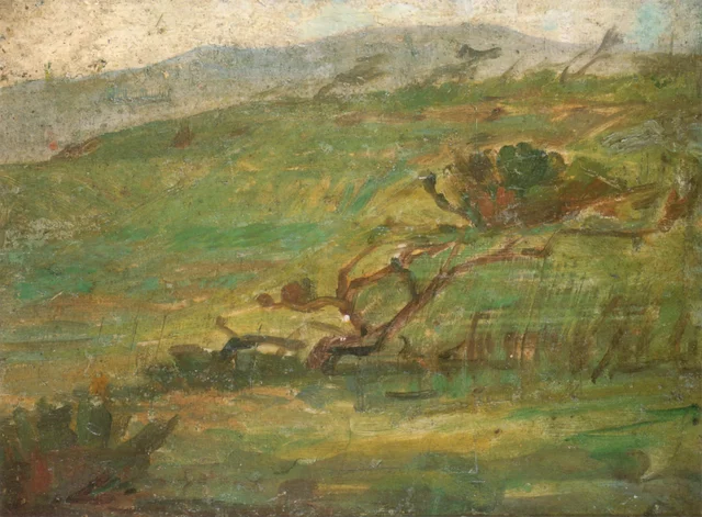 Matin nuageux (étude préparatoire), Nakamura Tsune